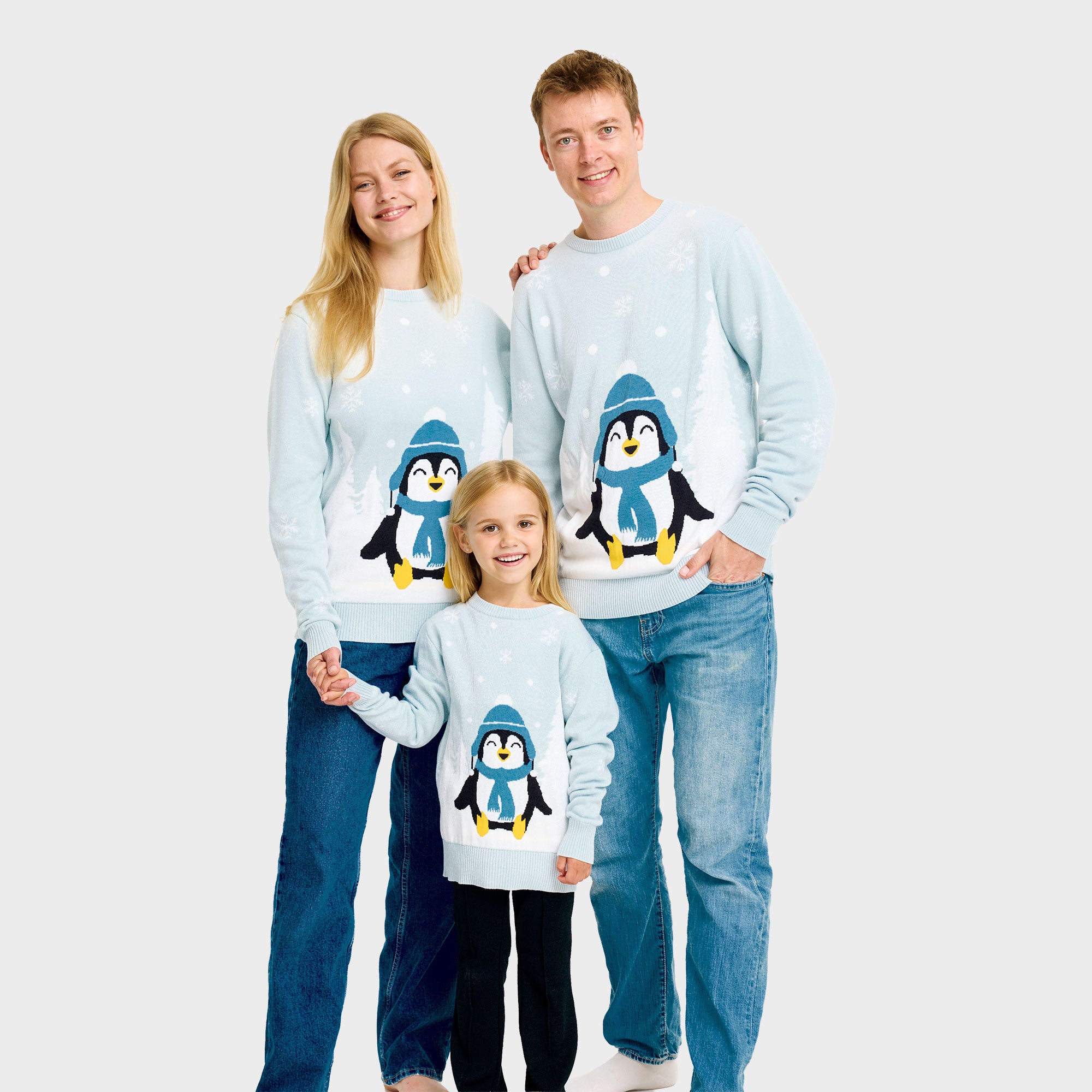 Den søde pingvin julesweater - Dame.